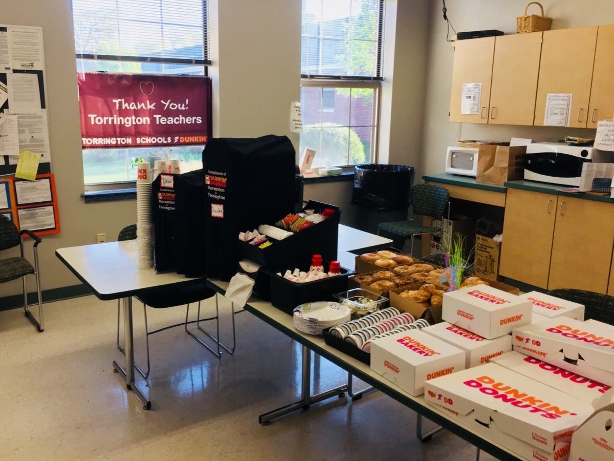 Torrington Schools Celebrate Teacher Appreciation Week w/ Dunkin