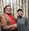 Carl Glassman, New Hope-Solebury Community Association vice president; Ginny Brennan, president, Music Mountain Theater 