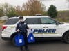 Delivery of dinner from Lambertville Station Restaurant and Inn to Officer Megan Klosterman of the Solebury Police Department