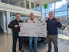 PICTURED (L-R):  Joe Santora, Pennridge Little League president; Jeff Allen, A&T Chevrolet president; Joe Fost, A&T Chevrolet general manager 