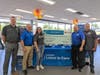 L-R: Dan Agee, Sales Manager, A&T Subaru; 
Joe Fost, General Manager, A&T Subaru; 
Ruby Nava-Ramos, MPH; Manager, Patient & Community Outreach; LLS Eastern PA-Delaware; 
Phil LaFiura, General Manager, A&T Subaru; 
Jeff Allen, President, A&T Subaru