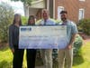 L-R: Kate Hoath, Souderton-Telford Rotary Club President; Amanda Moyer, Executive Vice President and General Counsel, Moyer; David Moyer, President and CEO, Moyer; Nick Hagdorn, Development Officer, Indian Valley Public Library