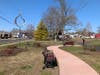 Pictured: Newly installed Journey with the Wind sculpture in Rotary Park, Souderton, donated by Suzi Berry in honor of Travel Haus’ 40th anniversary.