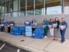 Representatives from St Luke's Grand View Campus Receive Donation of Blankets, Care Kits, and Encouraging Notes