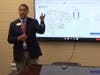 School Administrator Dallas LeDuff With Map Of School