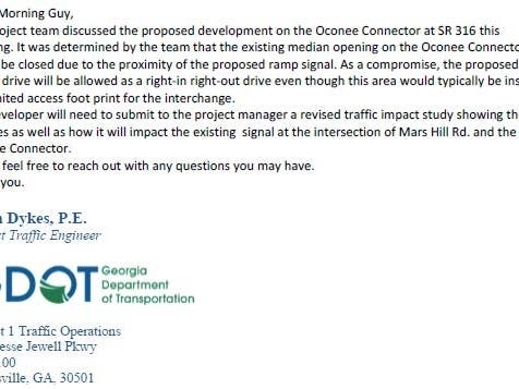 GDOT Engineer Letter