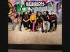 Left-to-Right: Dane Burman, Munk from creā-ture Studios, Samarria Brevard, Manny Santiago, Jeffrey Spicer creā-ture Studios, and Donovan Strain at the Session: Skate Sim launch event.