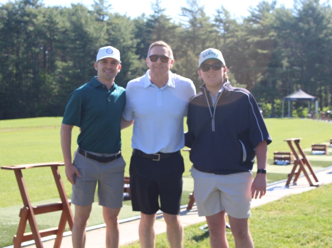 L to R: Big Brother Jacob Alpert, BBBSEM President and CEO Mark O’Donnell, and Little Brother Ryan Griffin-Goode. 