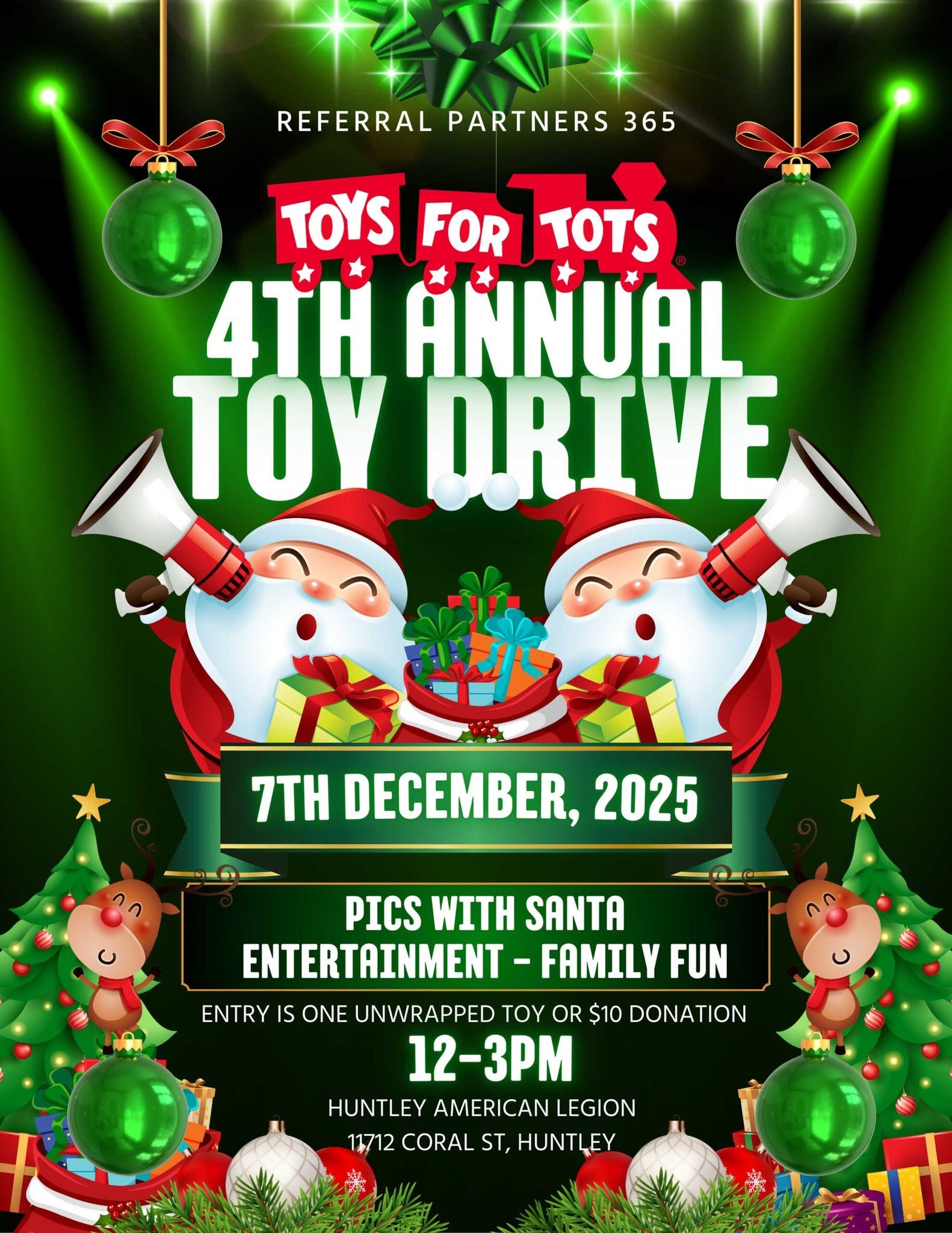 Toys for Tots, Pics with Santa Event