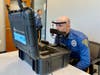 Officer Greg F. Germcheid, is a canine officer for Harrison Township, N.J. 