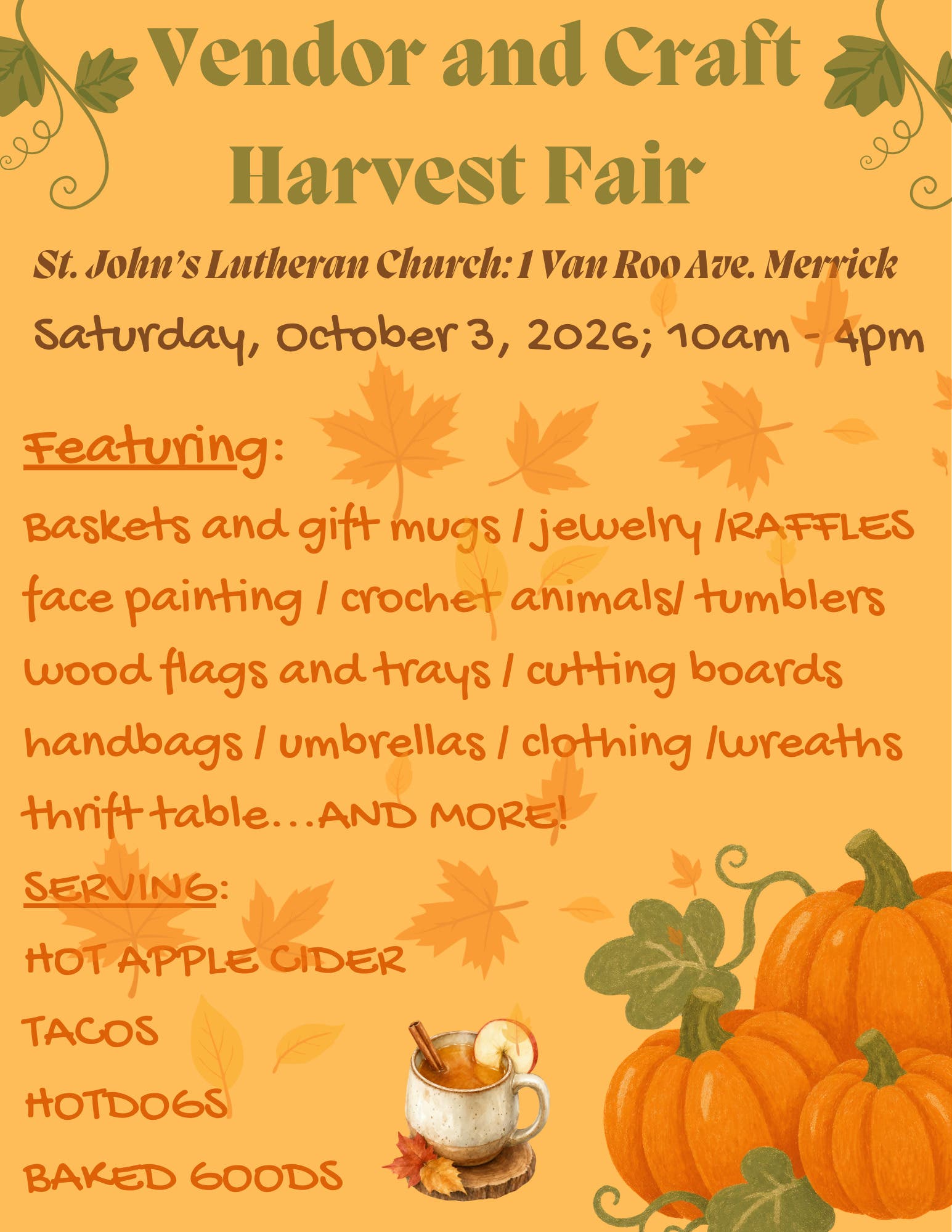 Vendor and Craft Harvest Fair