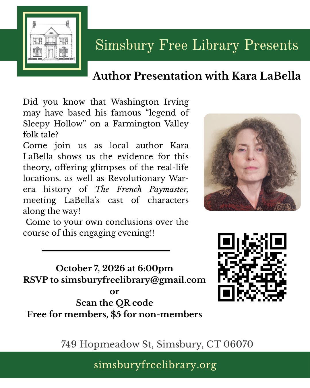 Author Kara LaBella presents her book "The French Paymaster"
