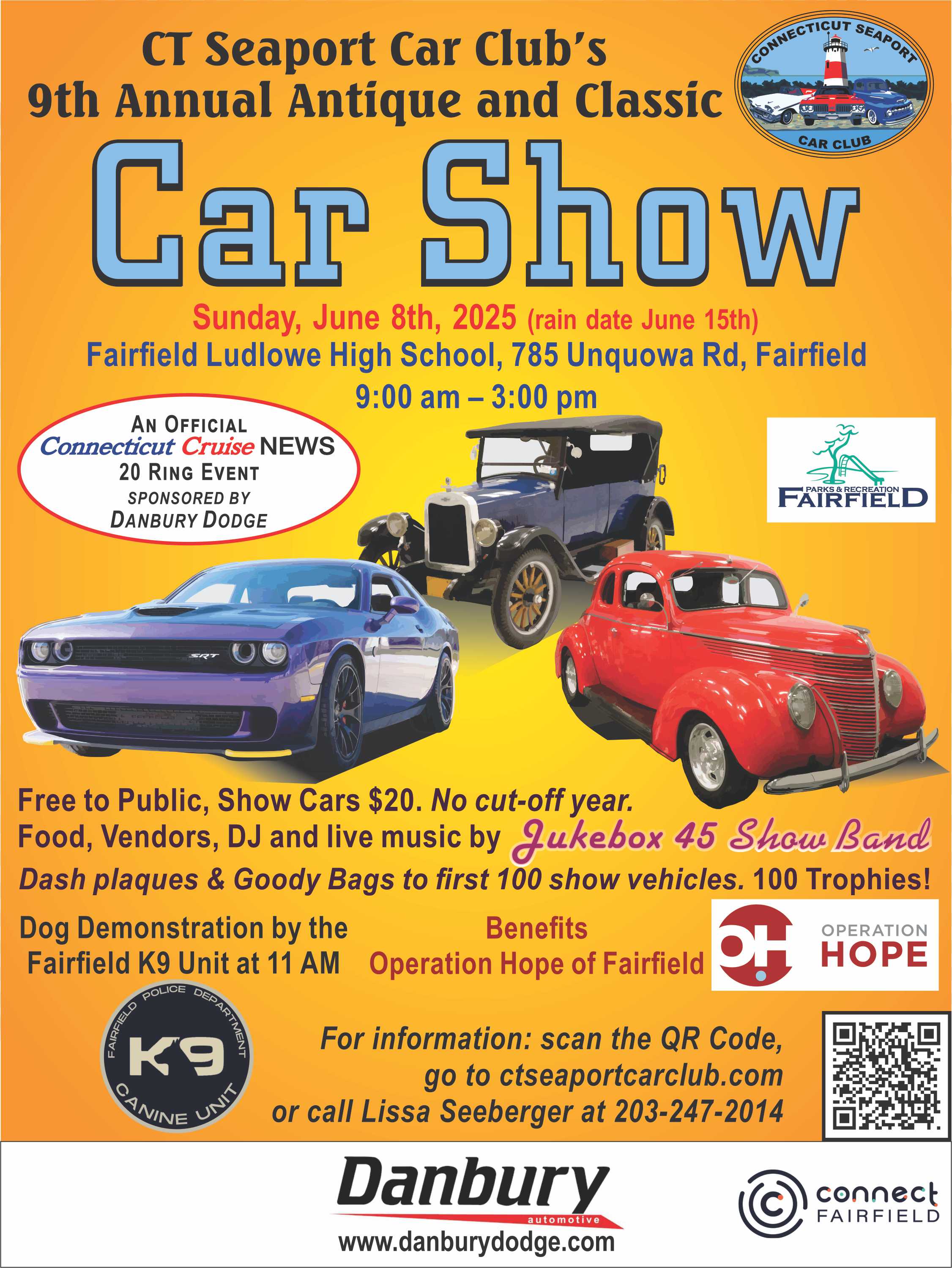 The CT Seaport Car Club’s 9th Annual Antique and Classic Car Show