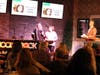 Karen Shull and Nan Grupe accepting the MainStreet Libertyville Lifetime Achievement Award for Kristine Knutson, owner of How Impressive! at the 2024 Annual Meeting.