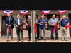 Members of the Westminster Mayor and Common Council Tony Chiavacci, Greg Pecoraro, Dan Hoff, Tom Beyard and Kevin Dayhoff, cut the ribbon the historic structure after a countdown delivered by Abby Gruber, the Westminster Director of Rec and Parks