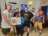 From left: Shawn Blanchard, City Councilwoman Theresa Kail-Smith, "King" Del Douglas, KSWA Owner Bobby O, "Face of Pittsburgh" Lou Martin and Sheraden American Legion Langley Post 496's Don Scholz. 