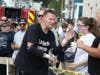 "The Face of Pittsburgh" Lou Martin greets fans earlier this month in Millvale.