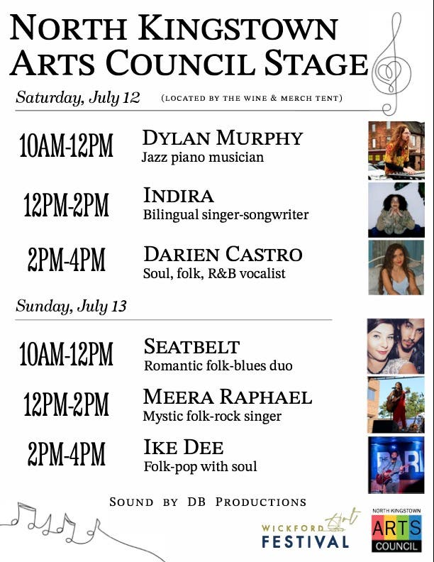 Entertainment Stage at the Wickford Art Festival