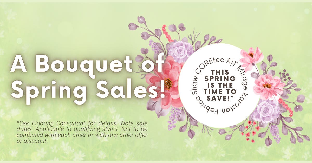 🌷 Mokena's own Creative Carpet & Flooring is blooming with spring savings!