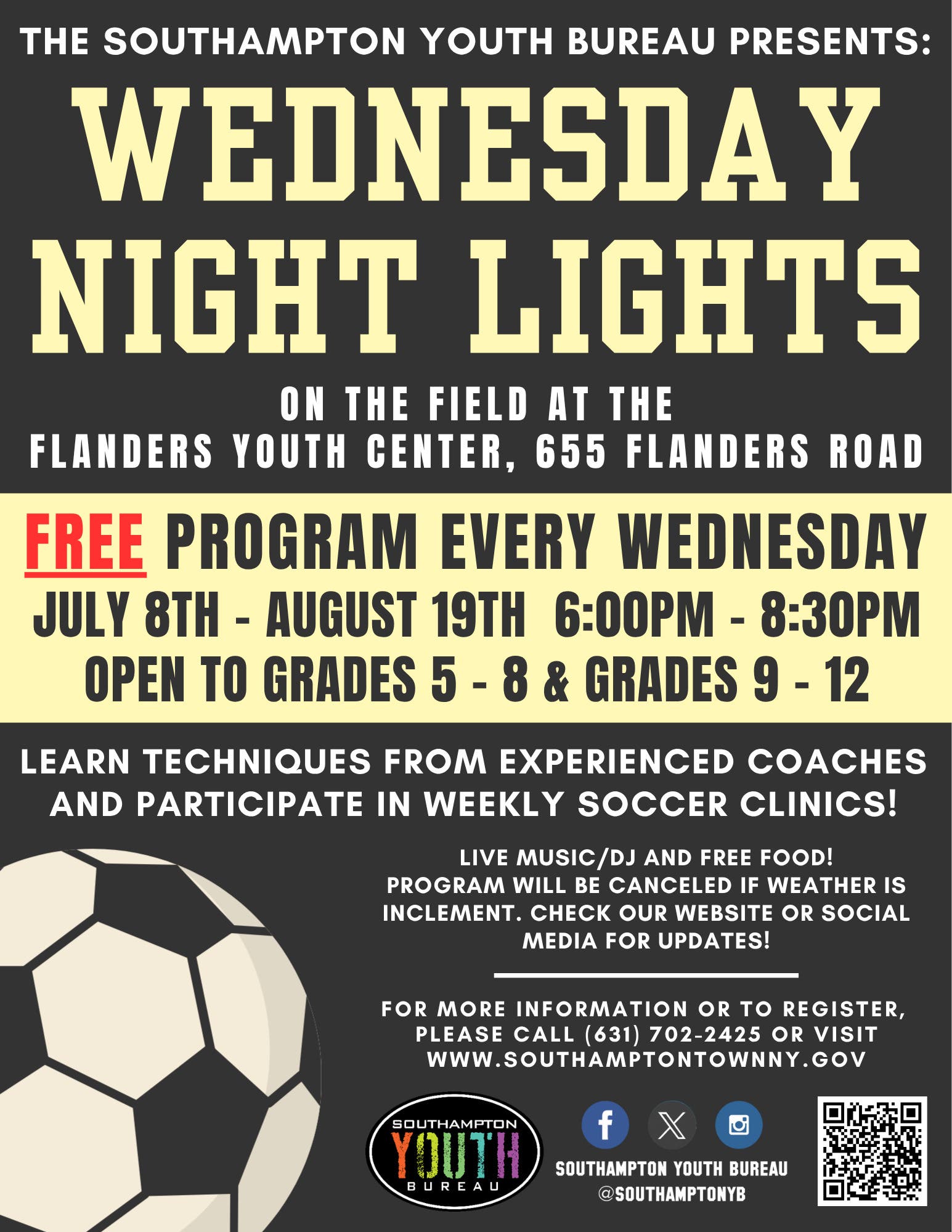 Wednesday Night Lights: Soccer Clinics