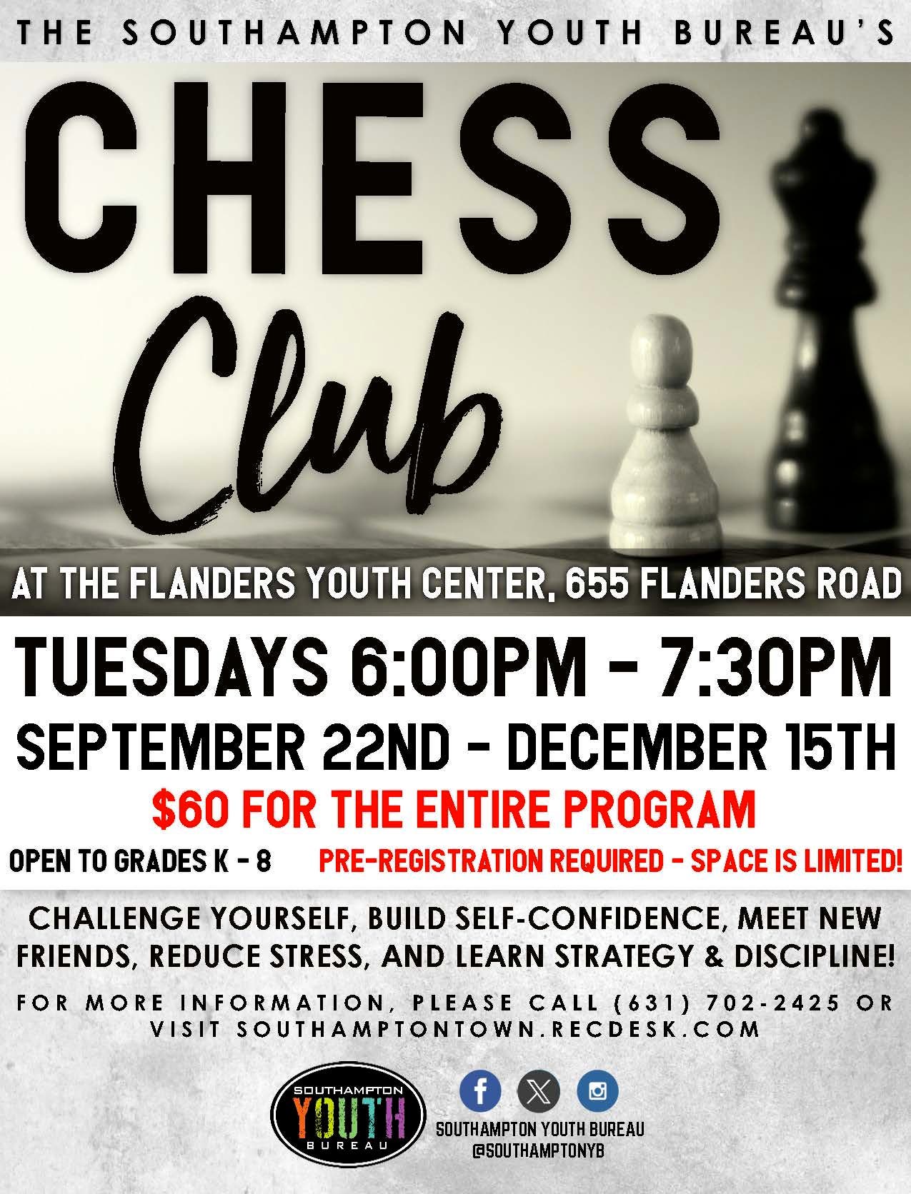 Chess Club at Flanders Youth Center
