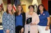 Sup. Langlotz-Johnson, Food Pantry Coordinator Jessica Poidomani, Rotarian Cindy Stoeckel, Outreach Coord. Lori Lindberg