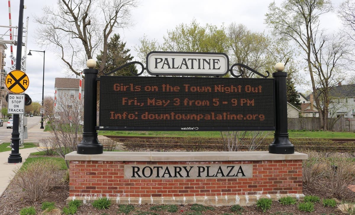 Girls on the Town Rotary Sign