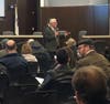 Assessor Terry Kelly is pictured presenting to a group at a previous event.