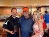 Left to right: Coach Mike Spedale, Dick Butkus and Tanya Tyska pose at the recent Legacy Awards banquet.