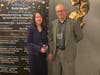 PACC Executive Director is pictured with Sarah Miller, representative from Brandt Financial Concepts, Inc. the winner of the Shining Star Business of the Year award. 