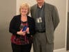 PACC Executive Director is pictured with Deb Gabriel, the Palatine Area Chamber of Commerce Volunteer of the Year award winner.
