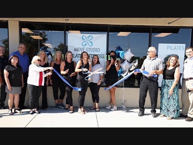 Move Studio Pilates & Fitness celebrated the grand opening of their Palatine location with a ribbon cutting ceremony on Thursday, August 13, 2020.