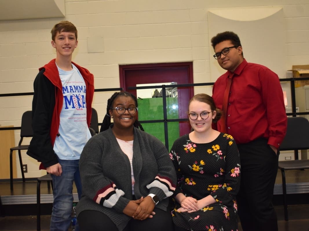AHS students Thomas Snook, Trinity Green-Conner, Catie Cabot and DaShawn Mitchell will perform with the MSVMA Regional Honors Choir in December
