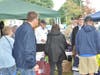 Crowd visiting Legion Booth