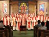 With an outpouring of prayers and well wishes from pastors throughout the area, Pastor Jesus Morales (center) was ordained and installed as the Sole Pastor of Christ Our Savior Lutheran Church, Winfield, IL on April 3, 2022. 