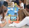 Students create stop-motion videos in Art class
