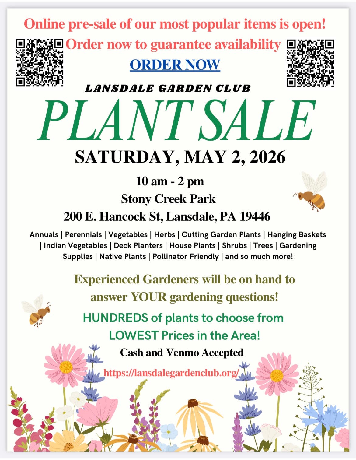 Lansdale Garden Club's Plant Sale