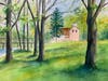 Washington Crossing Park painting by Clara Sue Beym