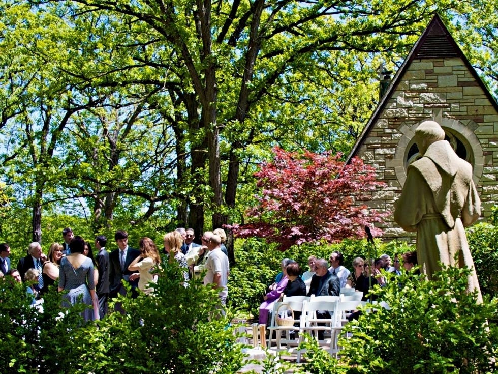 Our garden lies adjacent to the chapel