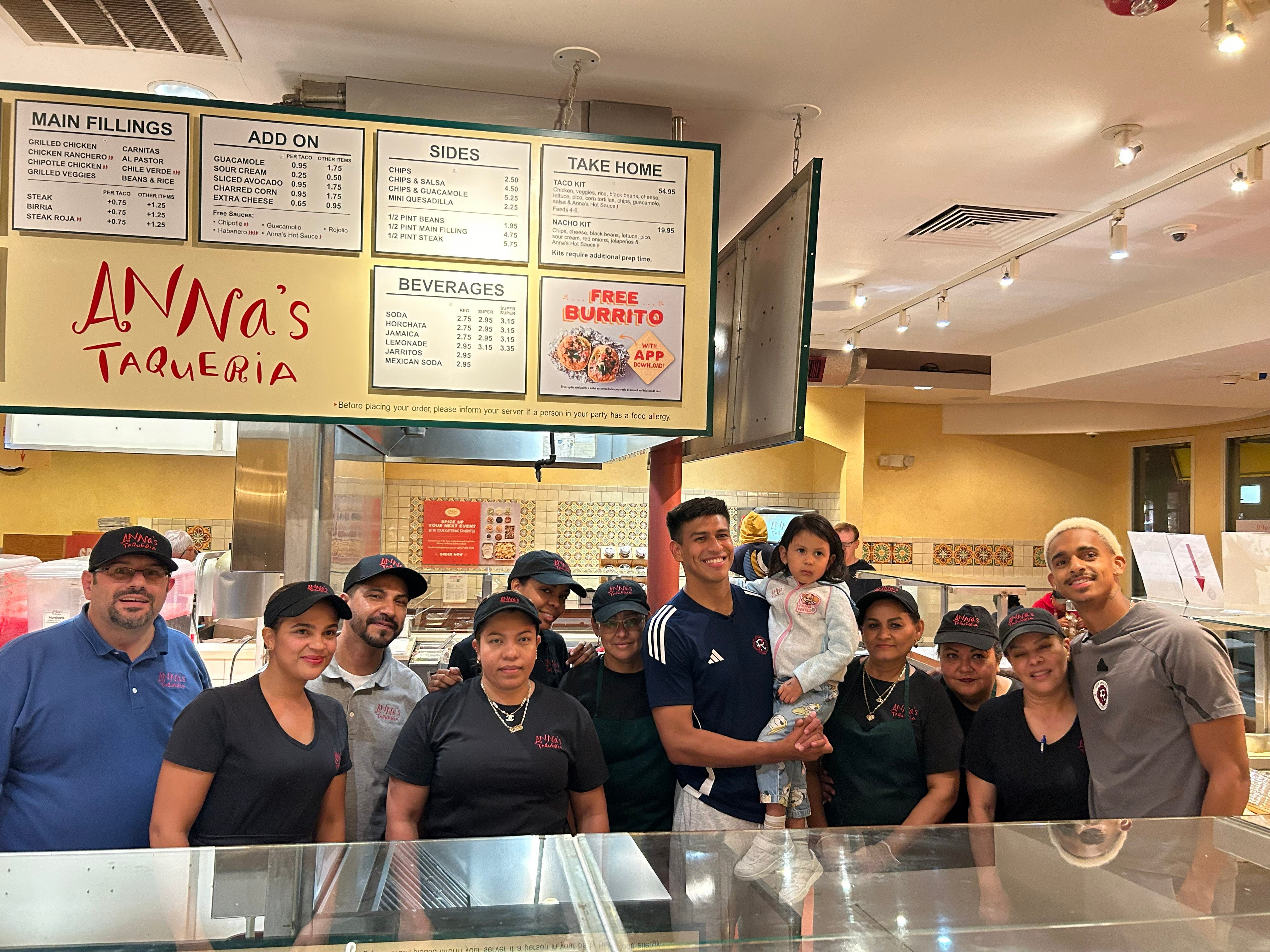 New England Revolution Gets Its Roll on at Anna’s Taqueria