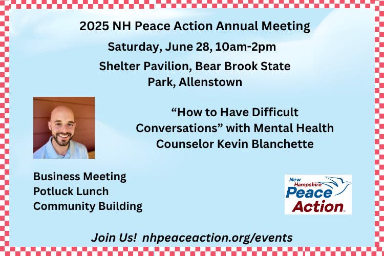 2025 NH Peace Action Annual Meeting