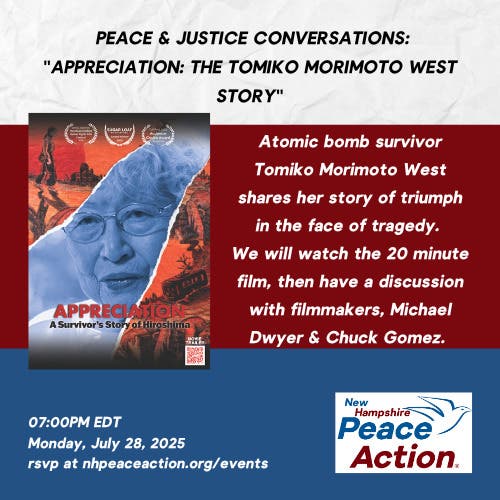 Peace & Justice Conversations: "Appreciation: The Tomiko Morimoto West Story"