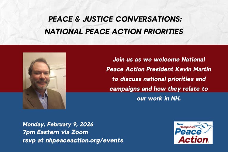 Peace & Justice Conversations: National Peace Action Priorities