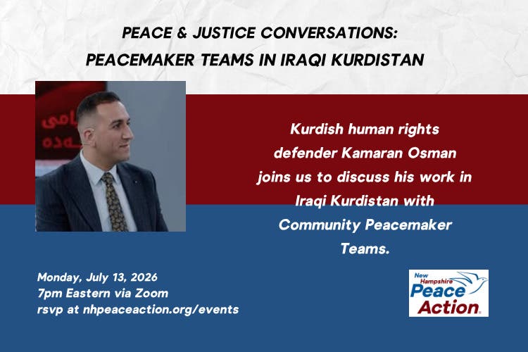 Peace & Justice Conversations: Peacemaker Teams in Iraqi Kurdistan