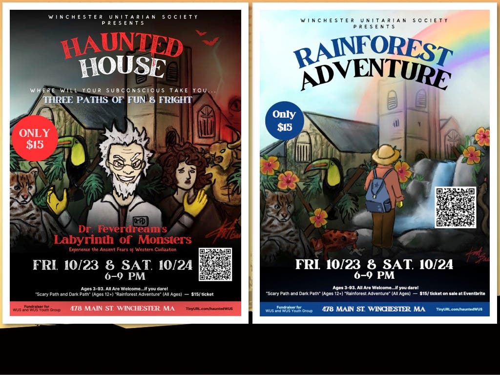 Spooky Fun for All Ages at Winchester Unitarian Society’s Haunted House, October 23rd and 24th