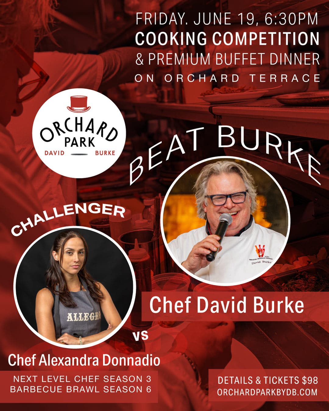 Beat Chef David Burke: Cooking Competition & Premiere Buffet Dinner