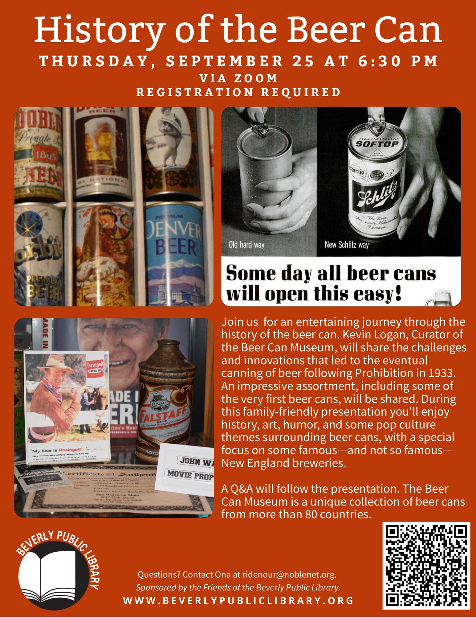 VIRTUAL: History of the Beer Can with Kevin Logan