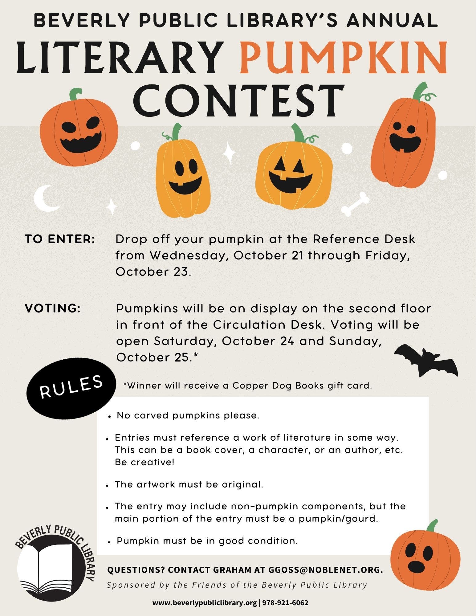 Literary Pumpkin Contest