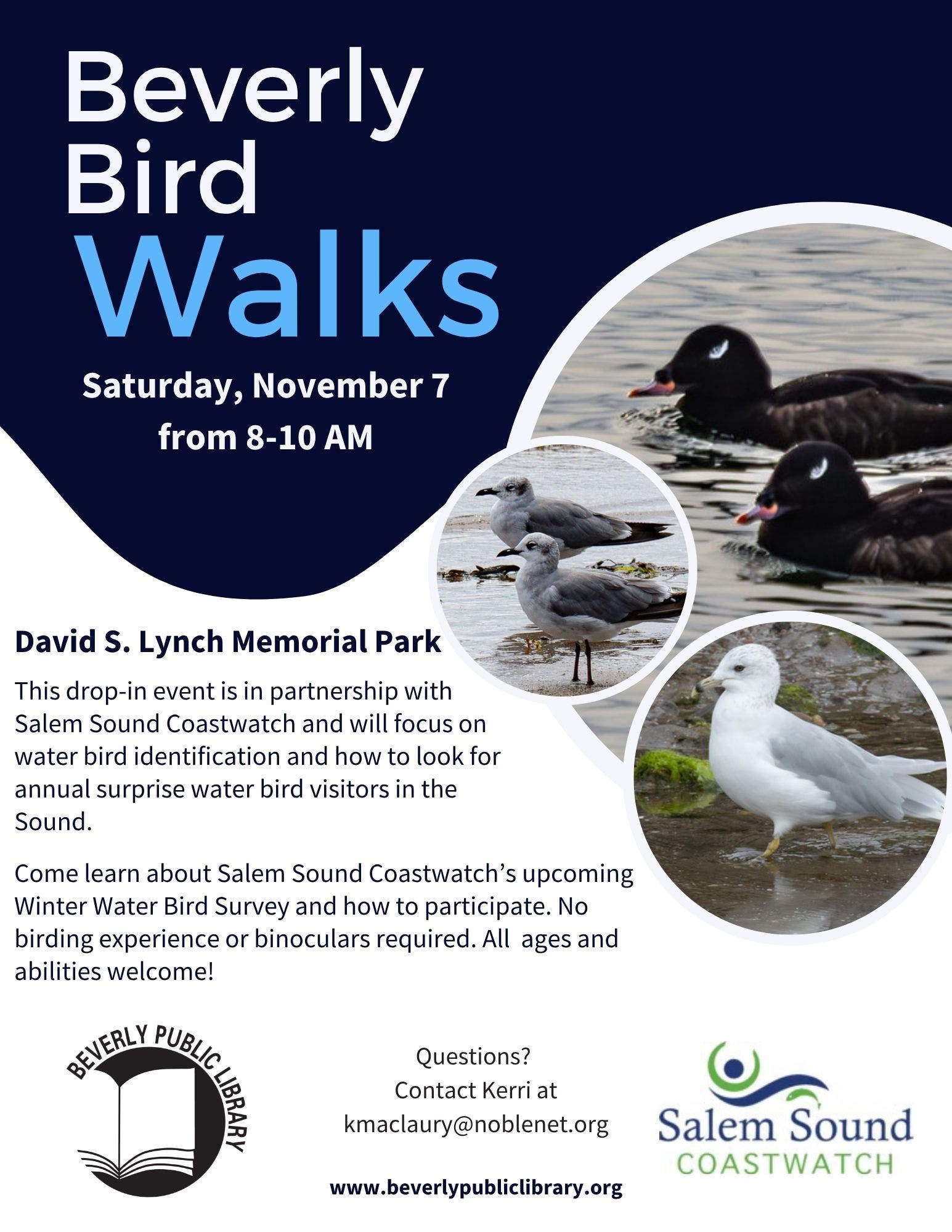 Beverly Bird Walks: Lynch Park with Salem Sound Coastwatch