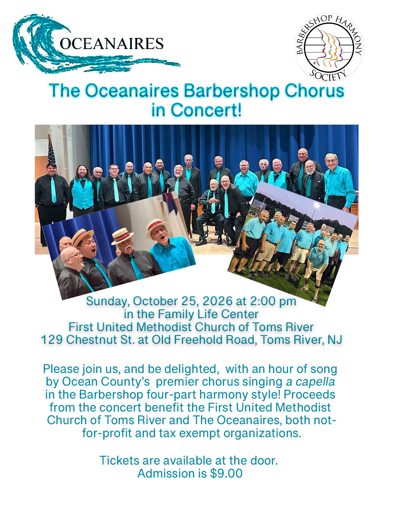 The Oceanaires Barbershop Chorus In Concert!